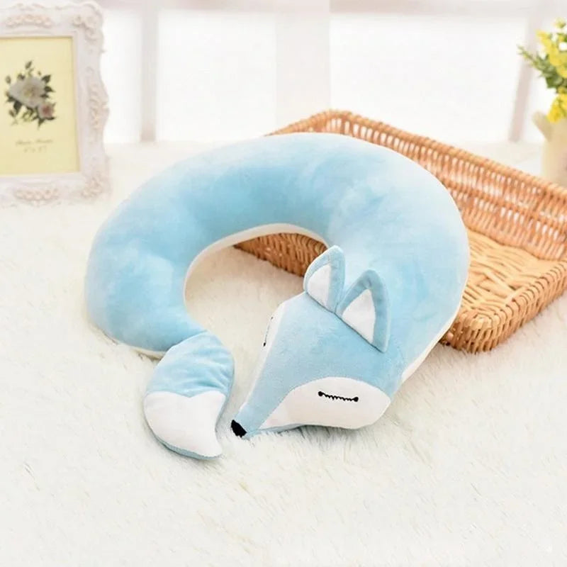 Comfy Fox Travel Neck Pillow for Kids & Adults