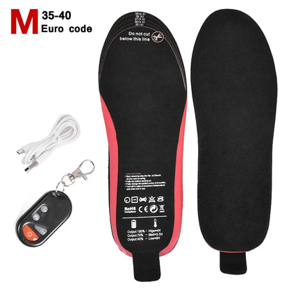 Warm Rechargeable Electric Heated Insoles for Winter - Halri