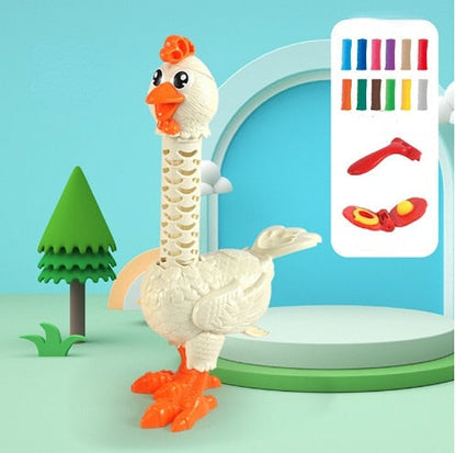 Fun Plush Chicken Pet Toy