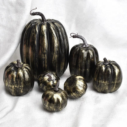Fall Decor Pumpkin Set 7-Piece Artificial Pumpkins