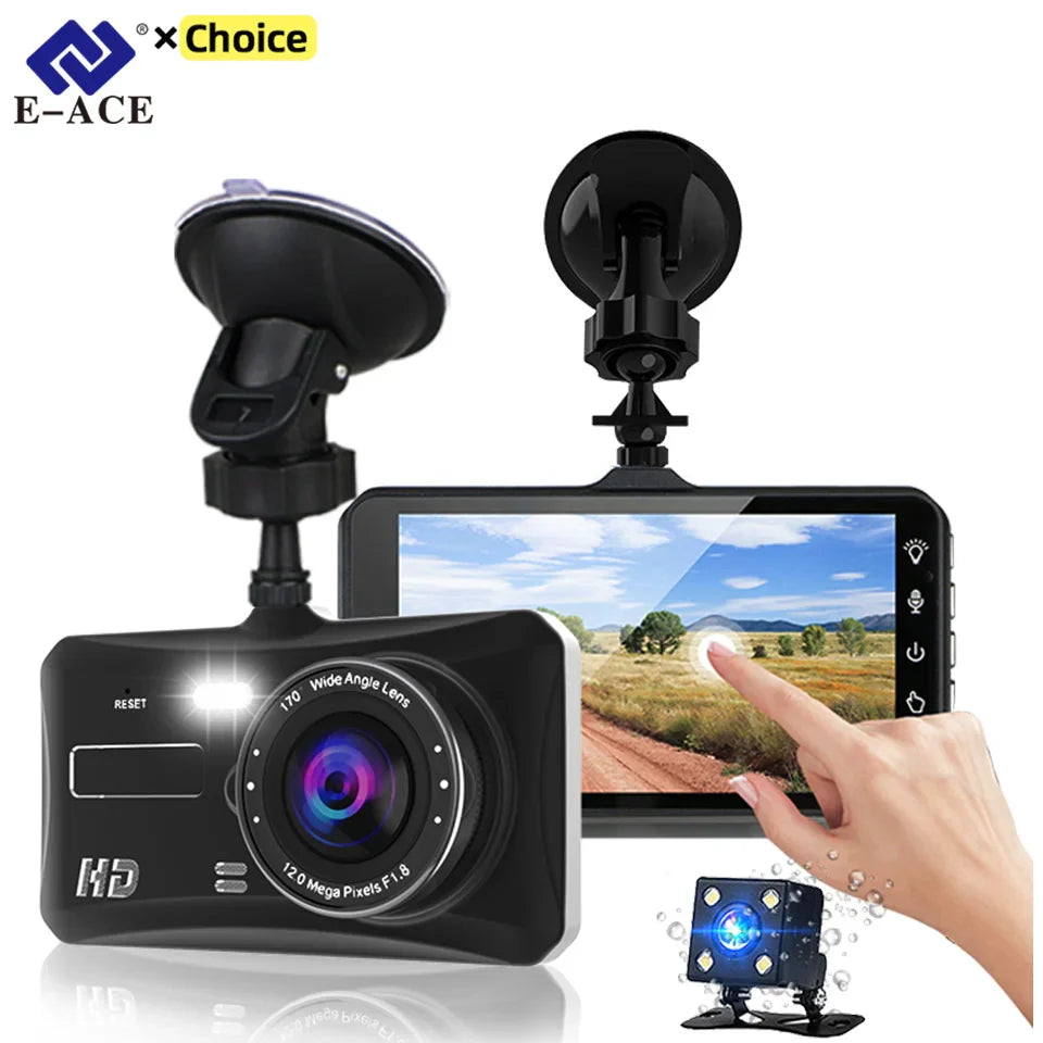 Dual Lens Car Dash Cam with Loop Recording - Halri