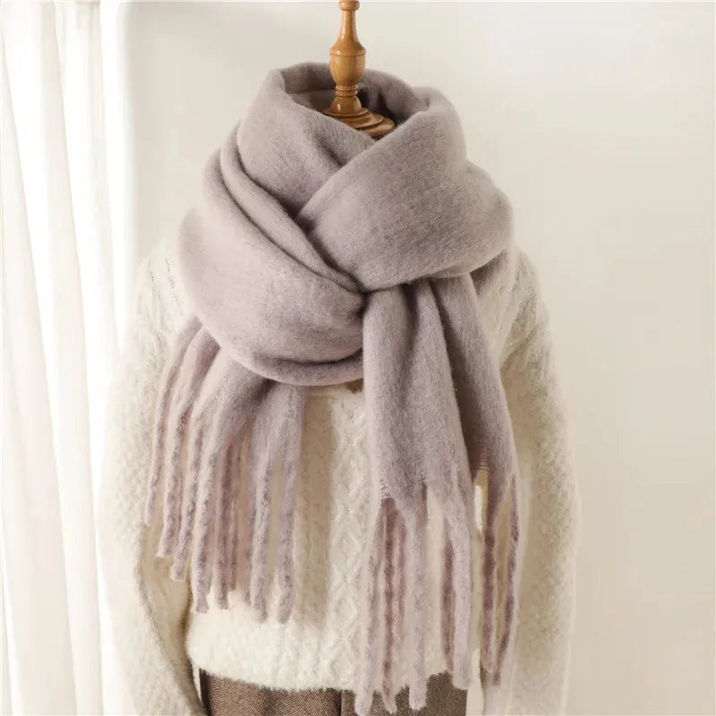 Cozy Solid Color Halri Throw Blanket
