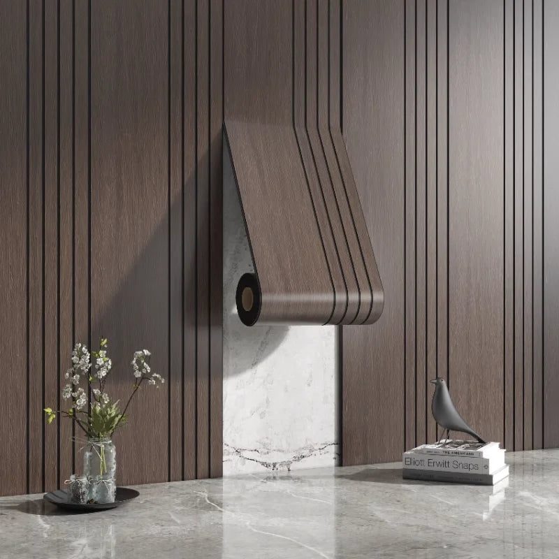 Reclaimed Wood Textured Wall Stickers Decorative Panels