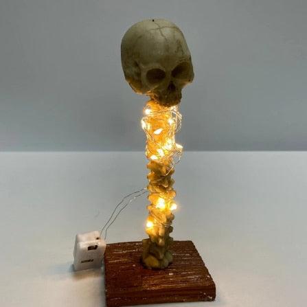 Dark Decorative Skull Table Light