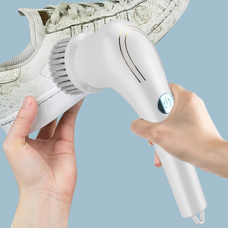 Fast Easy Spin Cleaning Brush for Home and Kitchen