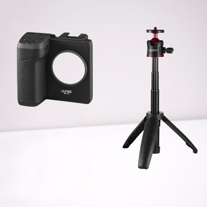 Portable LED Phone Grip Stabilizer with Light
