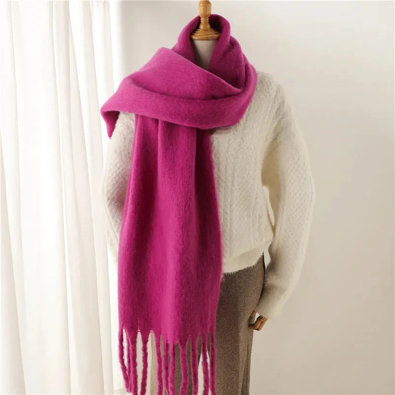 Cozy Solid Color Halri Throw Blanket