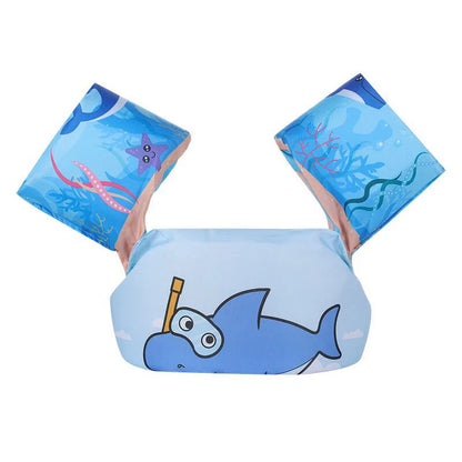Kids Floatie Swim Vest with Arm Floats Adjustable Strap