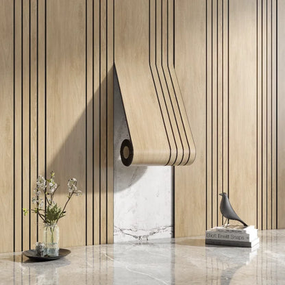 Reclaimed Wood Textured Wall Stickers Decorative Panels