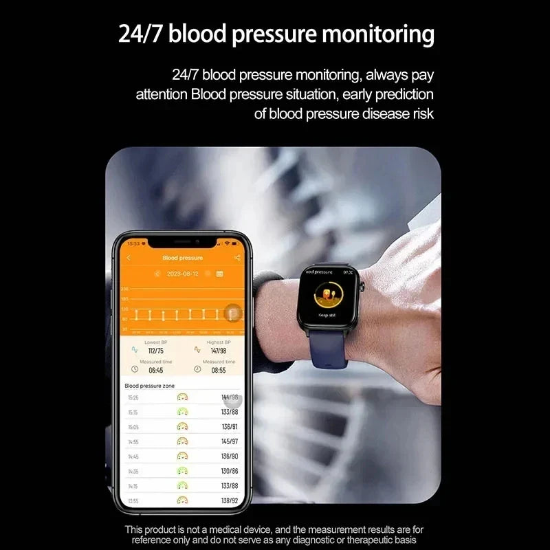 Stylish Fitness Watch with HD Screen – Pulse Monitor