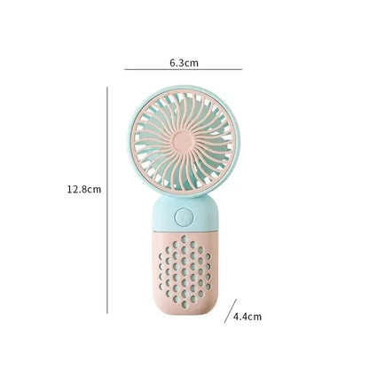 Compact Rechargeable Mini Hand Fan with Scent