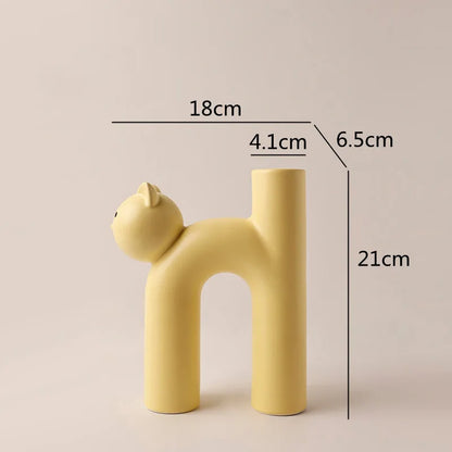 Small Cute H-shaped Floral Vase - Halri