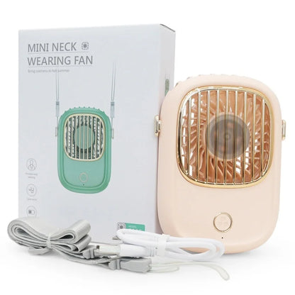 Compact Personal Neck Fan for Cooling On-The-Go