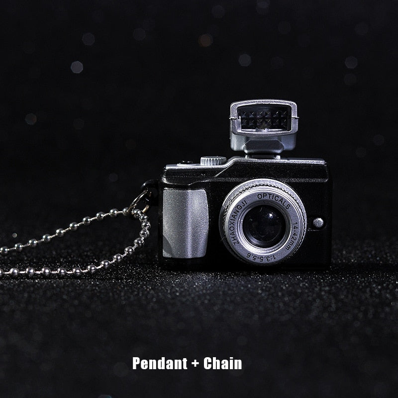 Retro Camera Pendant Light Necklace