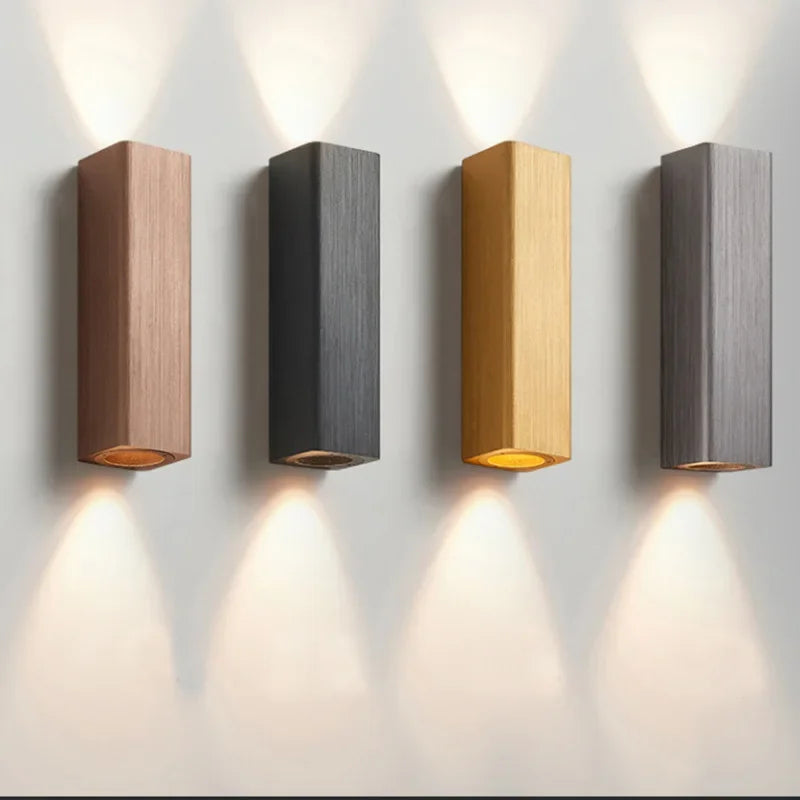 Sleek LED Up Down Wall Lamp for Bedroom Hallway - Halri