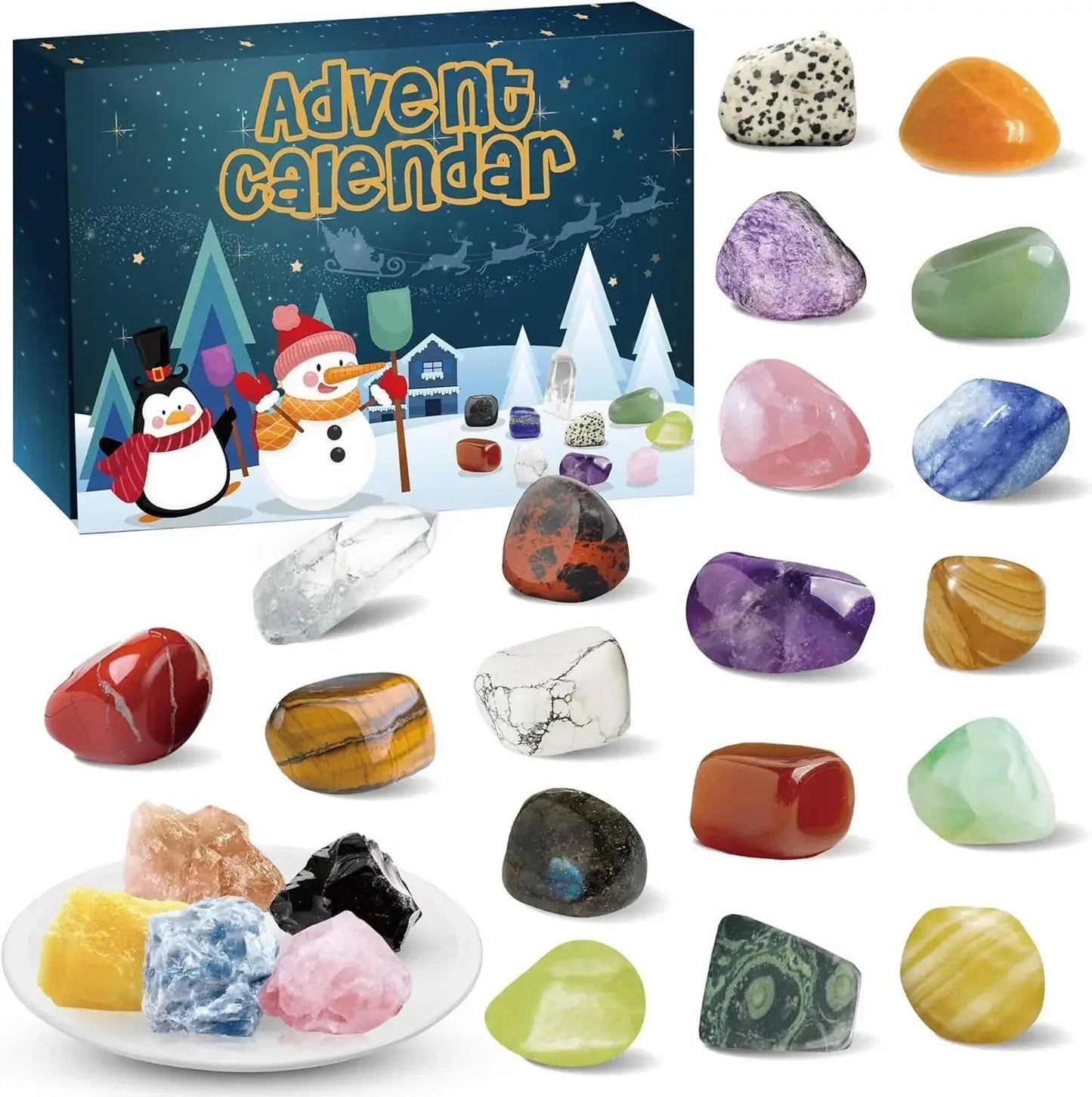 Sparkling Gemstone Christmas Countdown Calendar