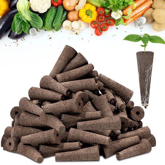 50 Pack Seed Starting Sponges for Plants and Hydroponics - Halri