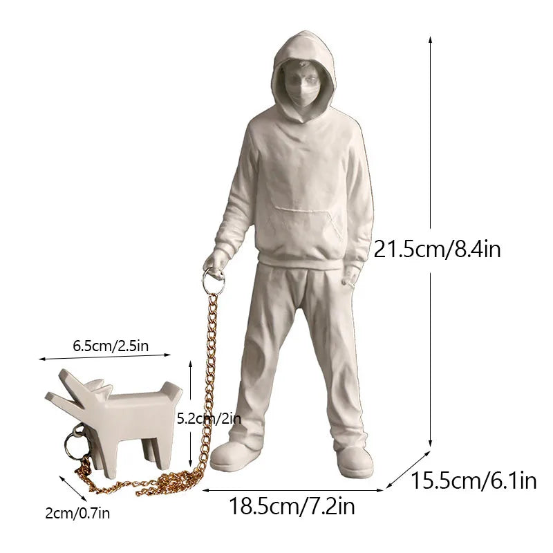 Banksy Figurines | Pop Art Decor | Modern Home Accents