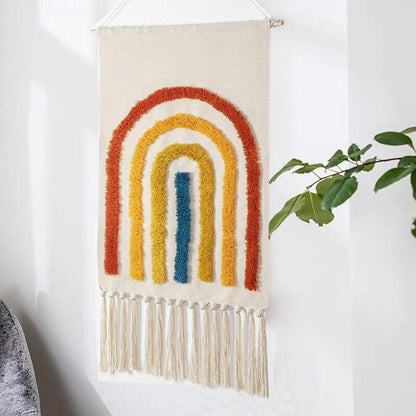 Stylish Geometric Pattern Wall Rug
