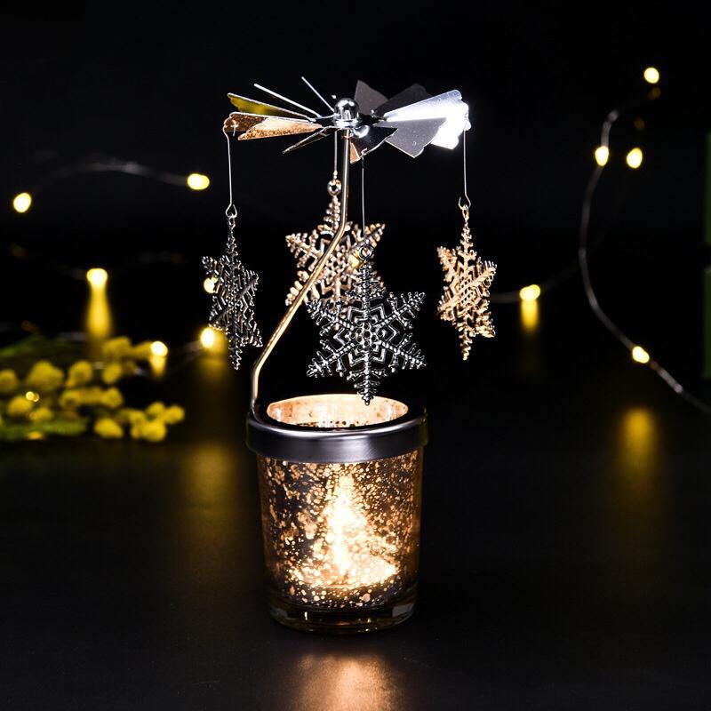 Rotating Metal Candle Lanterns