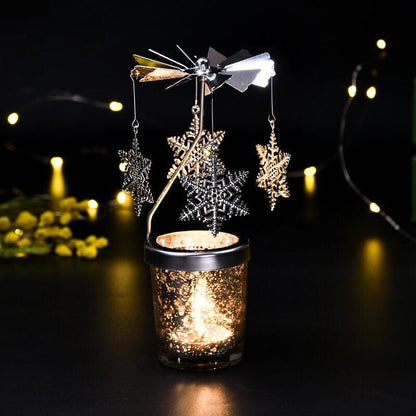 Rotating Metal Candle Lanterns