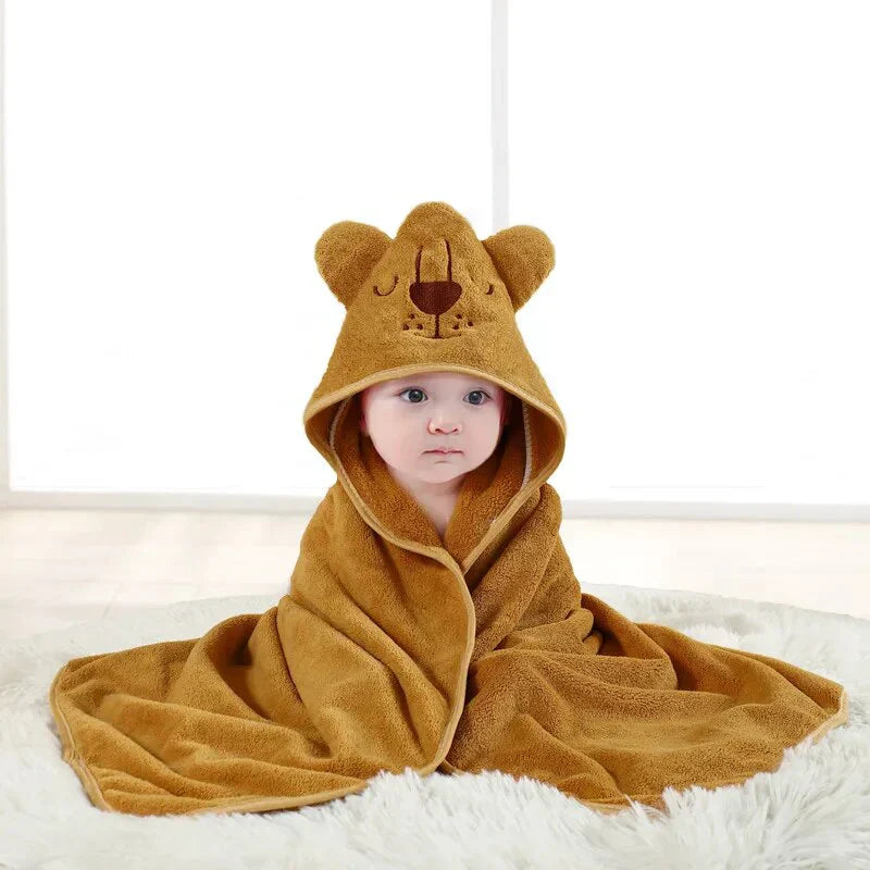 Adorable Kids Hooded Bath Towel