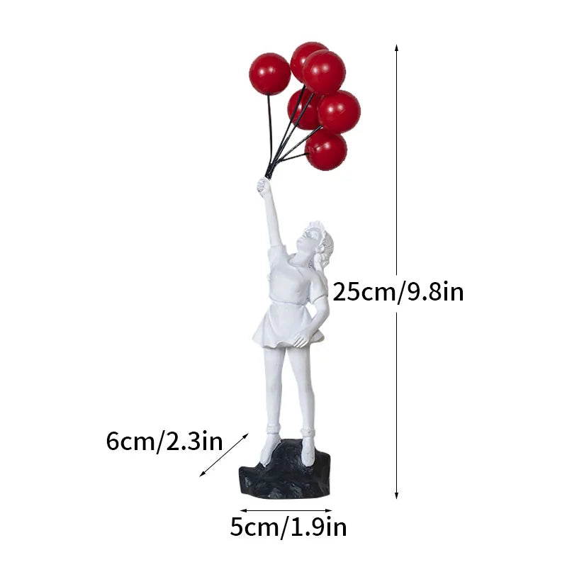 Banksy Figurines | Pop Art Decor | Modern Home Accents