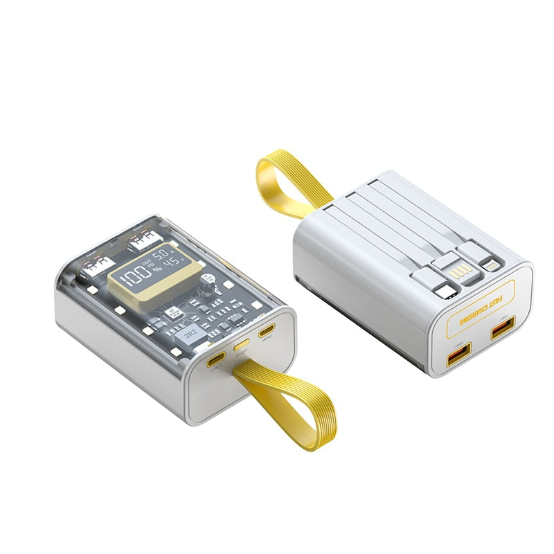Clear Fast Charging Portable Power Bank