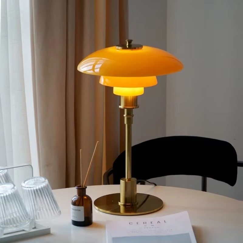 Vintage Style Glass Desk Lamp