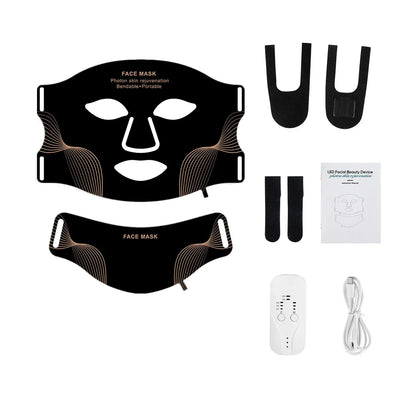 Colorful LED Facial Mask - Intense Light Therapy Coverage