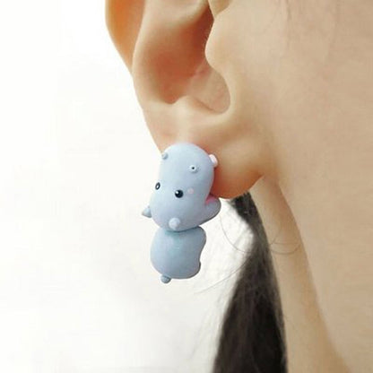 Fun Animal Face Cartoon Earrings