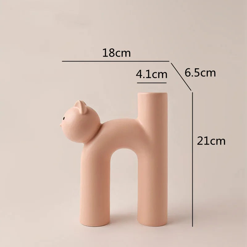Small Cute H-shaped Floral Vase