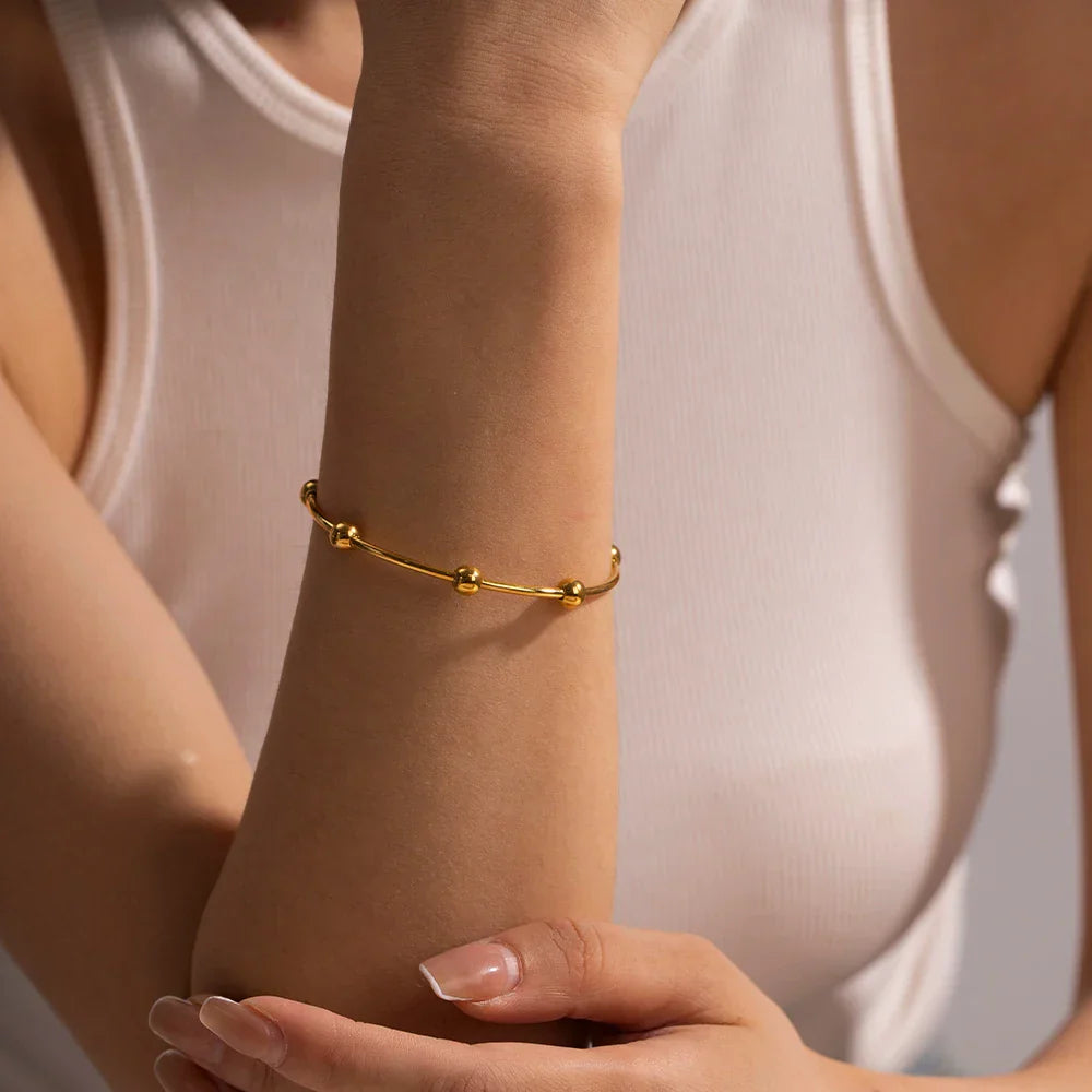 Elegant Split Ball Bangle Bracelet - Halri