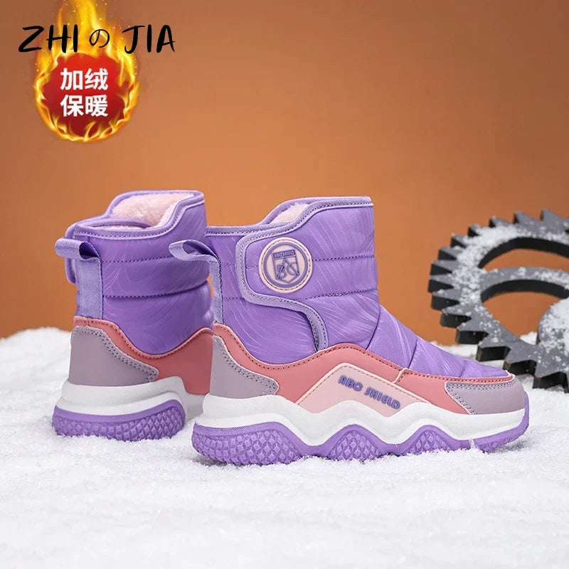 Kids Warm Waterproof Snow Boots