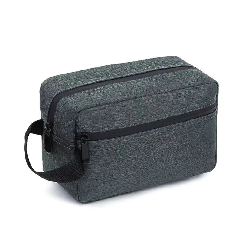 Waterproof Travel Toiletry Bag with Leather Strap