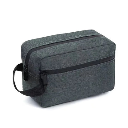 Waterproof Travel Toiletry Bag with Leather Strap