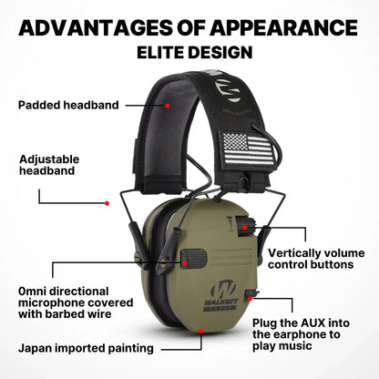 Soundproof Earmuffs for Gun Range and Work Use