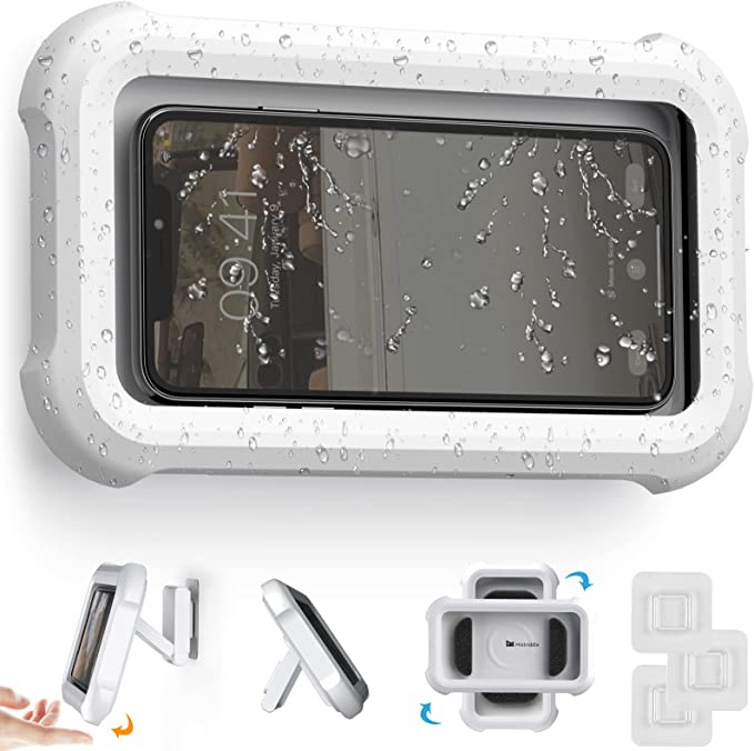 Adjustable Water Resistant Shower Phone Mount Holder
