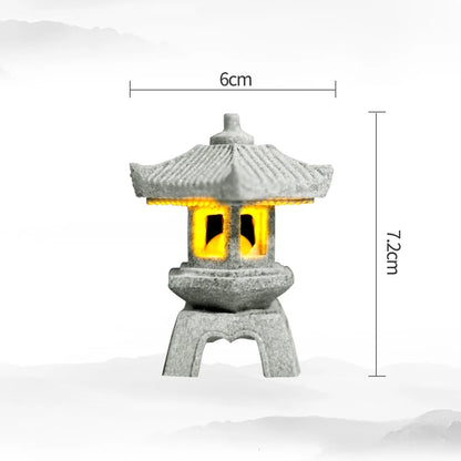 Natural Sandstone Mini Pagoda Garden Decor