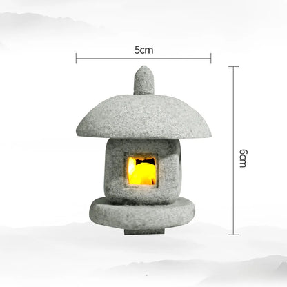 Natural Sandstone Mini Pagoda Garden Decor - Halri