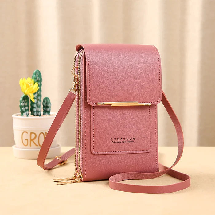 Safe RFID Blocking Cross Body Purse Travel Wallet