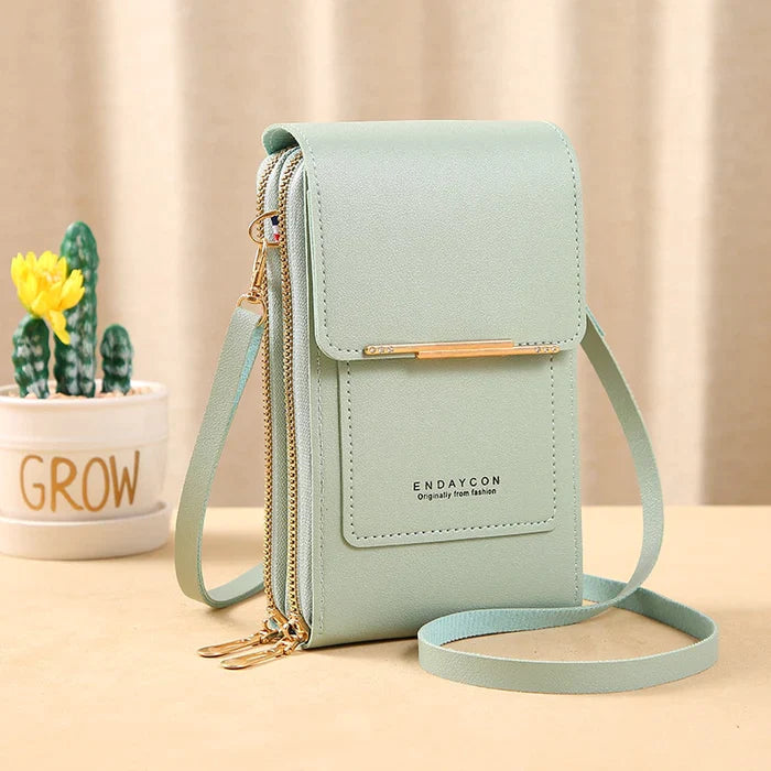 Safe RFID Blocking Cross Body Purse Travel Wallet