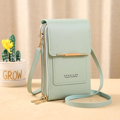 Safe RFID Blocking Cross Body Purse Travel Wallet