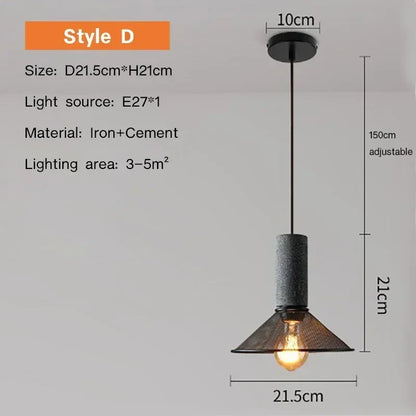 Vintage Farmhouse Pendant Light