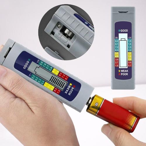 Accurate Digital Battery Voltage Tester Device - Halri