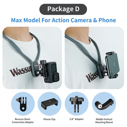 Flexible Mount Action Camera Neck Strap