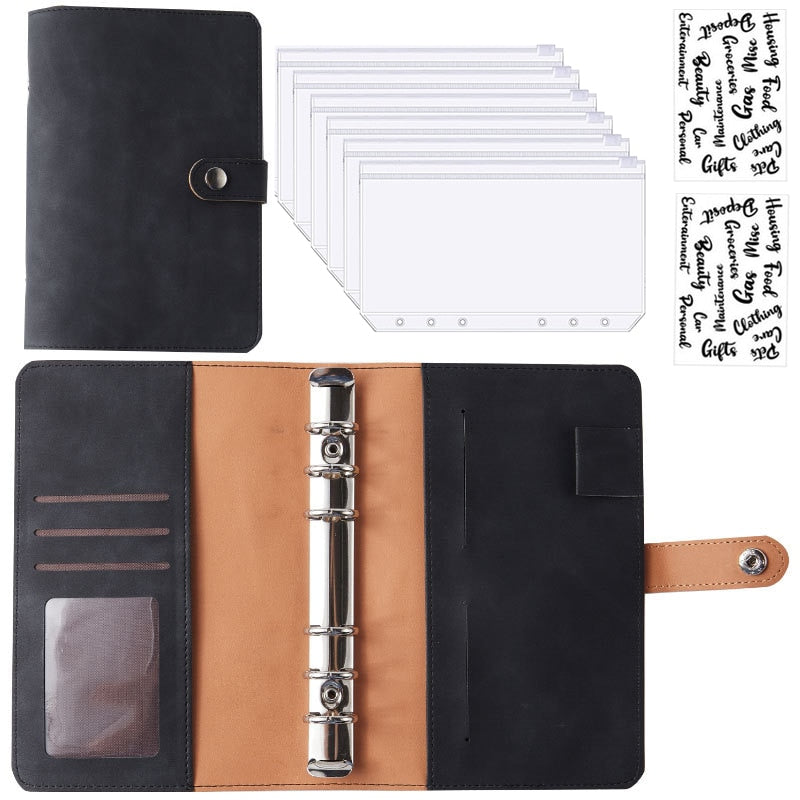 Practical Leather Wallet Planner Notebook Organizer