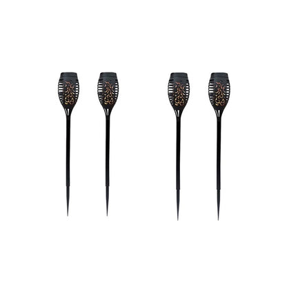 Solar Powered Outdoor LED Faux Flame Lamp