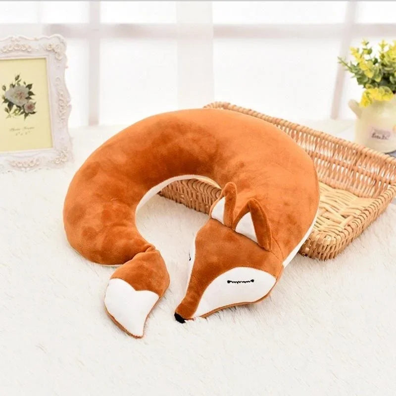 Comfy Fox Travel Neck Pillow for Kids & Adults
