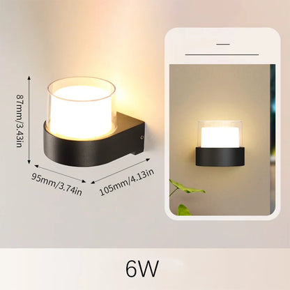 Outdoor LED Wall Lamp with Motion Sensor and Dusk Timer